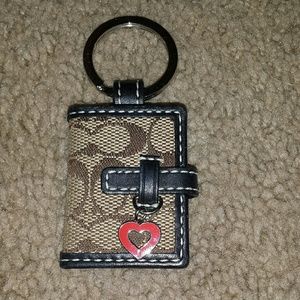 Coach Monogrammed Keychain